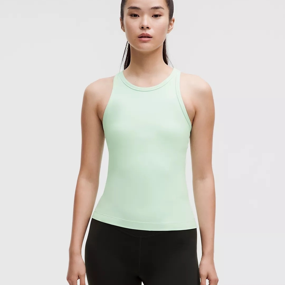 lululemon Align Waist-Length Racerback Tank Top Sea Mist US 4  NWT